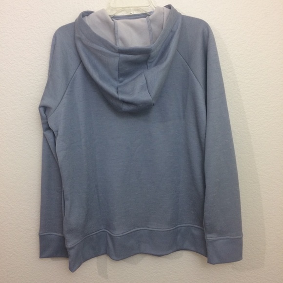 LAST ONE! Under Armour Logo Hooded Sweatshirt Gray - Picture 6 of 8